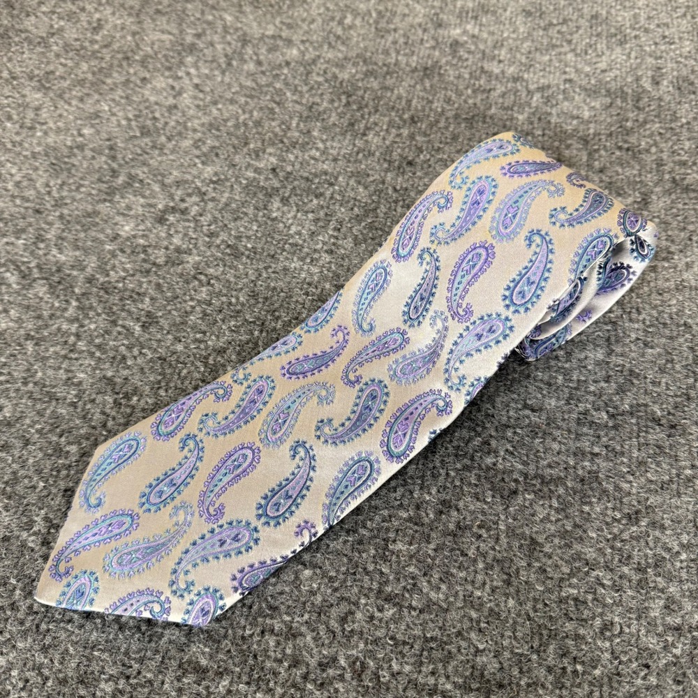 Chelsea Robert Talbott Mens Silk Paisley Tie Handsewn Made in USA Neckwear‎